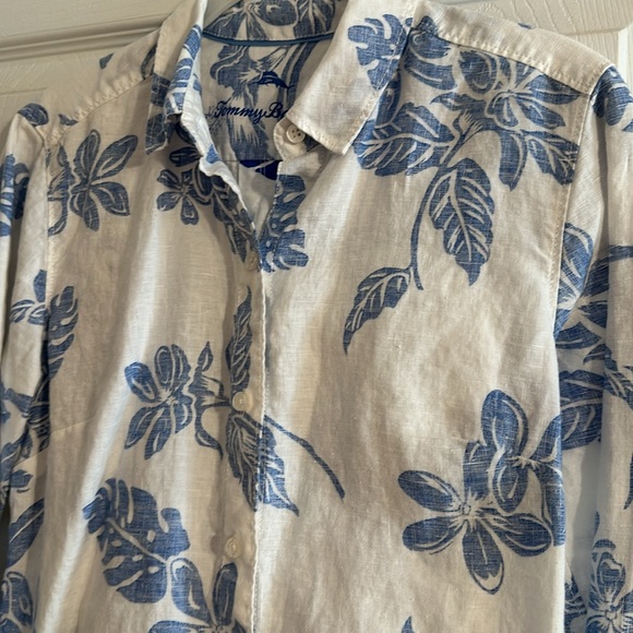 Tommy Bahama Reverse Print Button Down - Picture 2 of 7